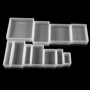 Square Rectangle Epoxy Resin Molds Real Dried Plants Flower Insect Specimen For Resin Epoxy Mold Silicone Jewelry Crafts Making