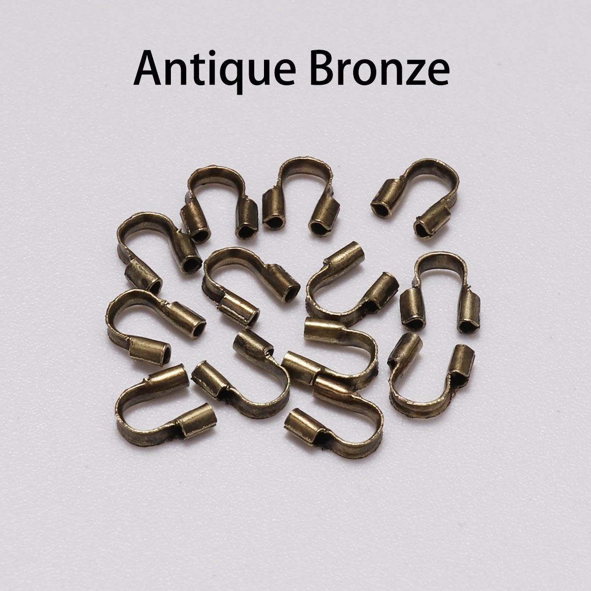200 Pcs Wire Guards for Jewelry Making, U Shape Cable