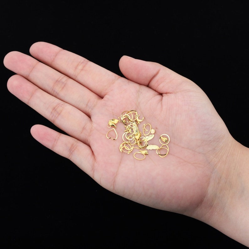 5 Styles Gold Epoxy Resin Fillers Mix Glitter Metal Filling Etsy