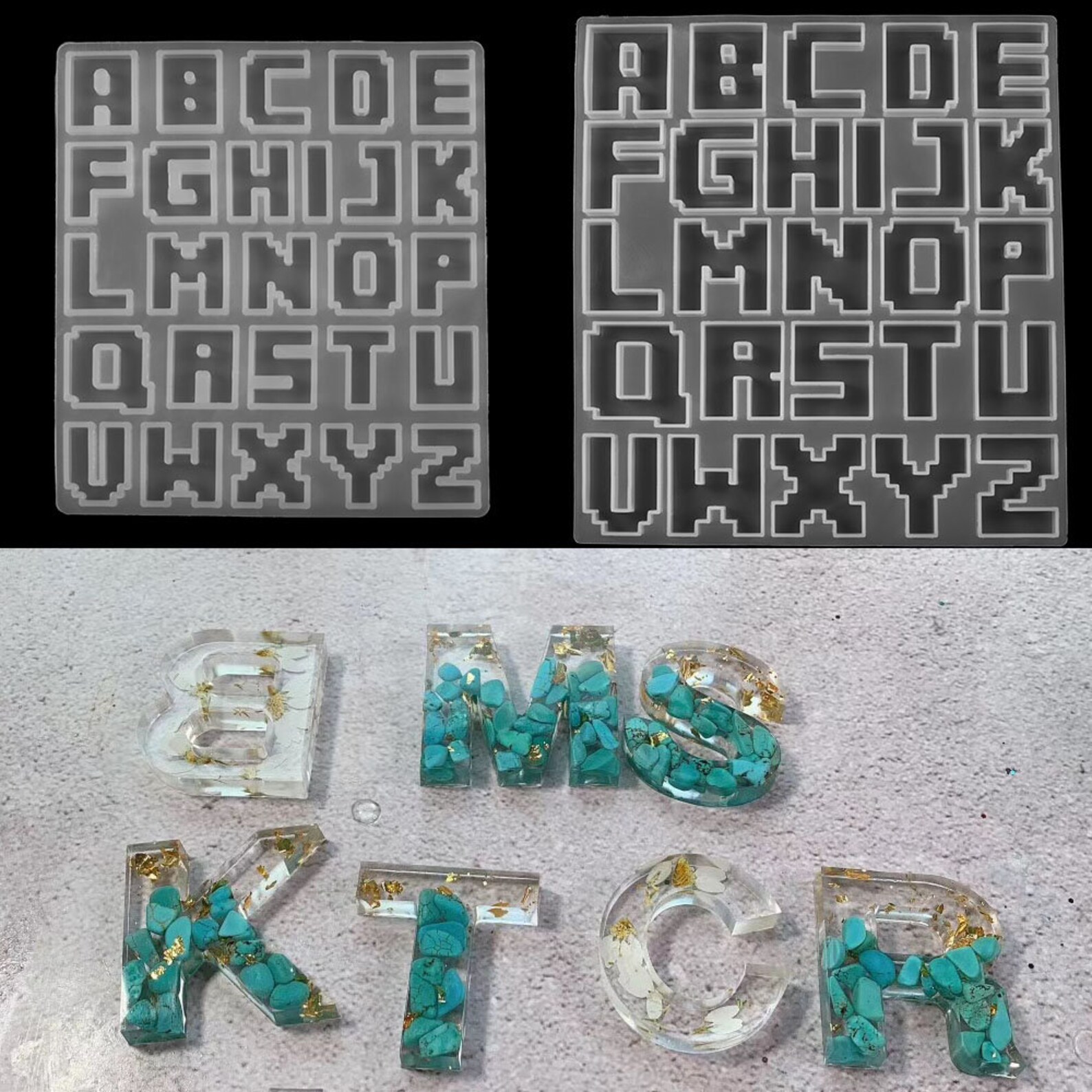 English Alphabet Epoxy Resin Molds Letter UV Resin Mold Etsy Ireland