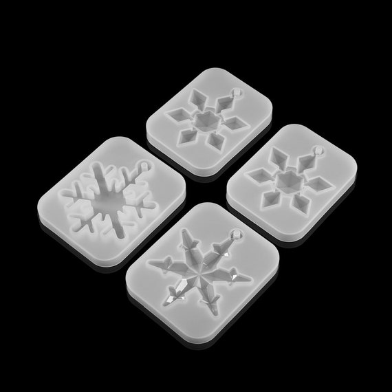 Snowflake Listing Pendant Silicone Mold is Suitable for Resin Epoxy Resin  DIY Craft Jewelry Making Home Decoration Snowflake Molds Silicone for Resin