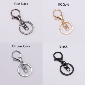 5 stks/partij Goud Zilver Sleutelhanger Ring 30 mm Sleutelhanger Lange 70 mm Karabijn Sleutelhaak Ketting Voor Sieraden Maken Bevindingen Levert afbeelding 4