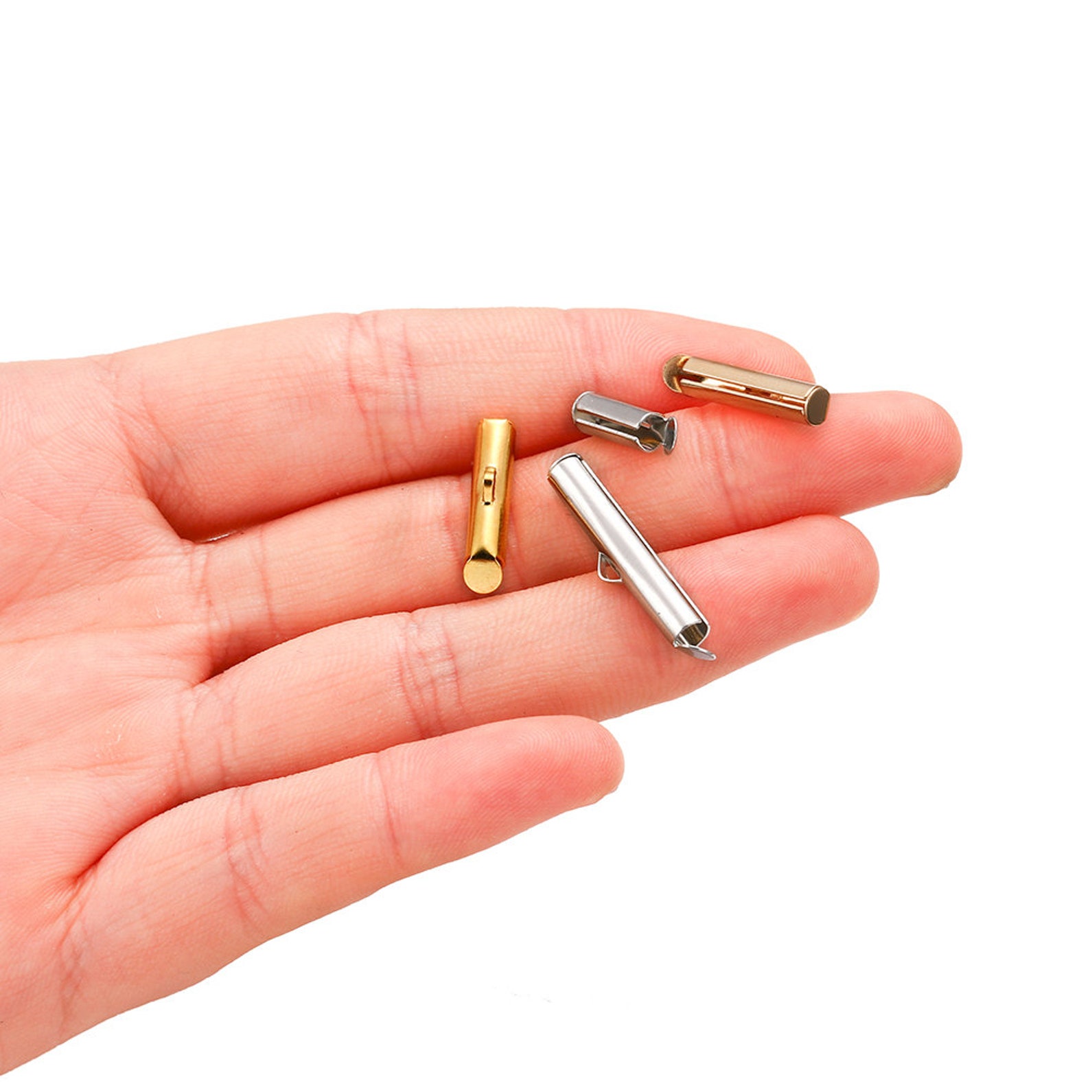 3050pcs Crimp End Beads Beading Slide on End Clasp Buckles Etsy