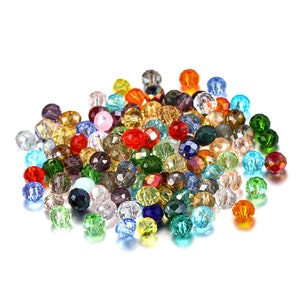 70-300pcs 3/4/6/8mm Translucent Czech Crystal Glass Bead Faceted Colorful Spacer Bead For DIY Bracelet Jewelry Making Supplies