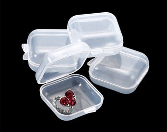 5pcs Plastic Craft Storage Containers Removable Compartment Parts Storage  Boxes