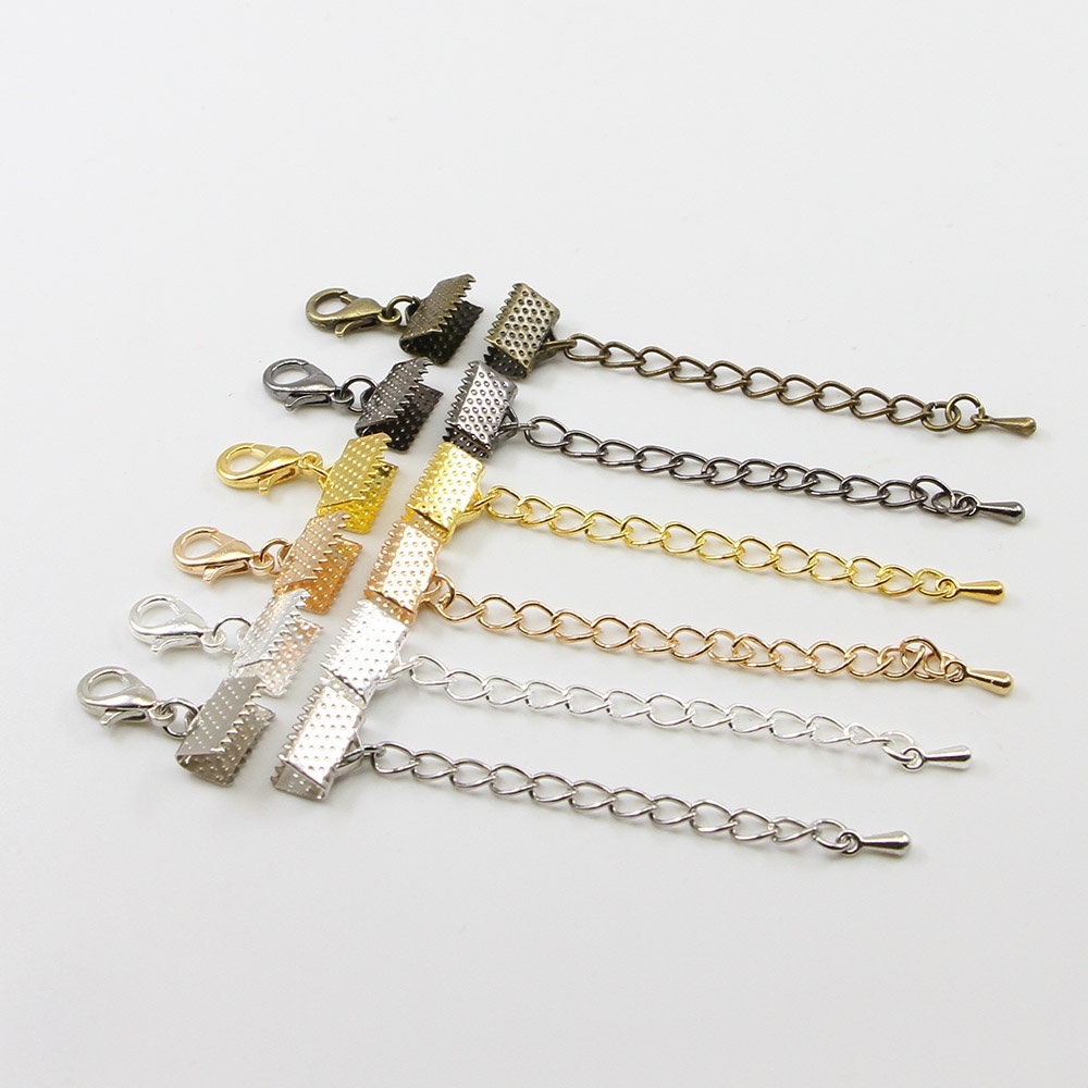 10pcs 5set per Set of Bracelet Extender, Clasp Extender, Bracelet Necklace  Extension, Extender Jewelry Making Argentbead 65fdag36_10mm 
