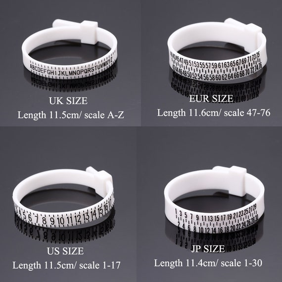 Finger Ring Sizer Gauge (1-17 USA & A-Z UK 1-33 HK ) for Women Men