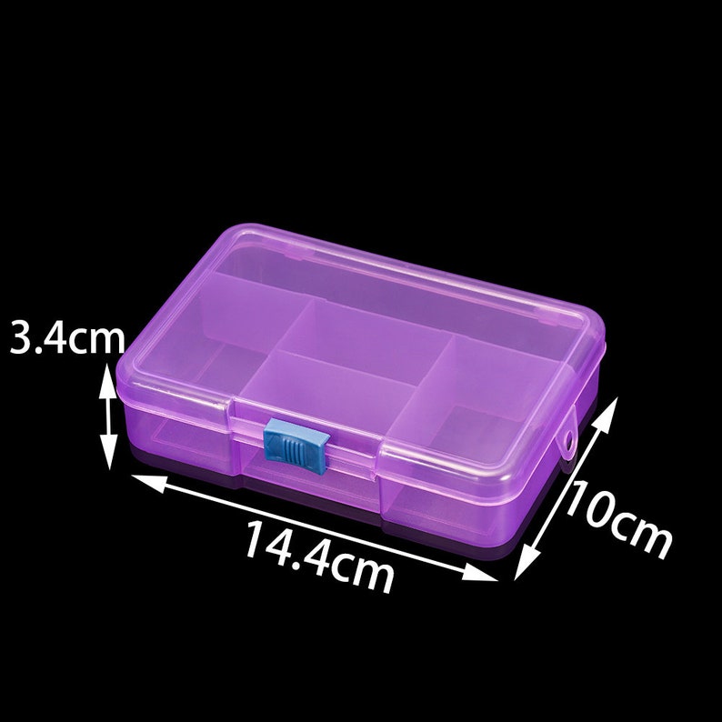 High Quality 5 Grids Plastic Storage Box Jewelry Display Beads Etsy