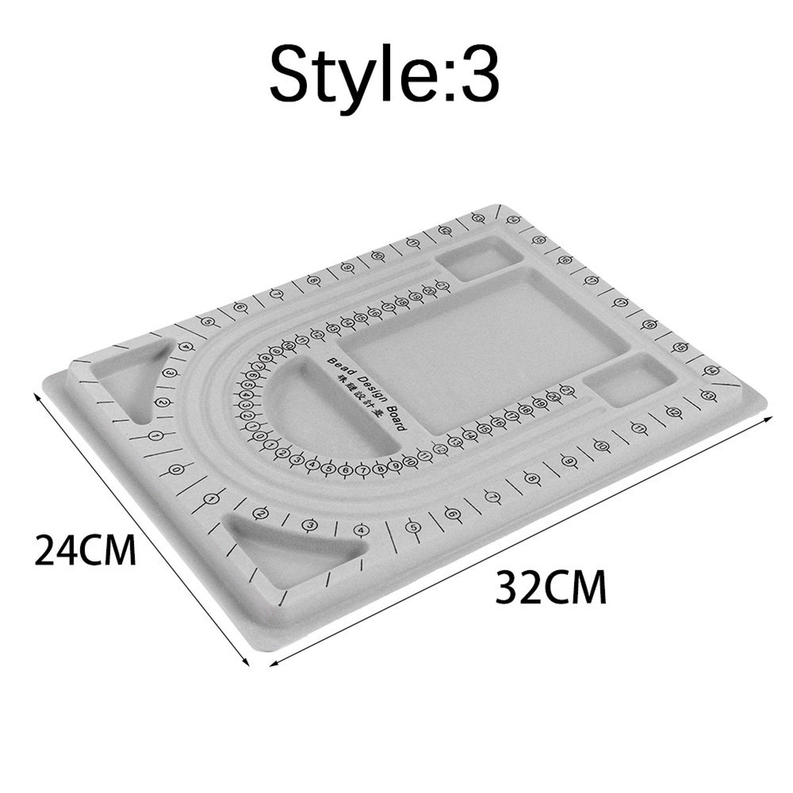 Gray Flocked Bead Design Board For DIY Beading Jewelry Etsy
