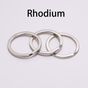 10 Teile / los 25 28 30mm Gold Silber Runde Schlüsselring Llaveros Verschluss Zubehör Schlüsselanhänger Split Ring Überzogener Schlüsselring für Schmuckherstellung Bild 4