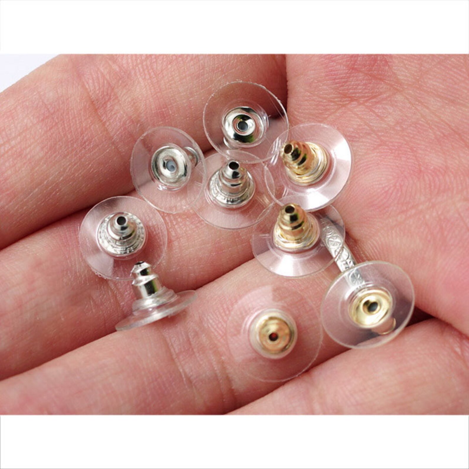 100pcs/lot Rubber Earring Backs Stopper Earnuts Stud Earring Etsy