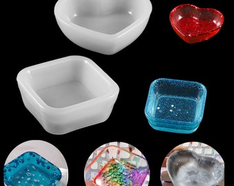 1Pcs Heart Shape Jewelry Epoxy Casting Molds Sets UV Epoxy Resin Molds Tools For Diy Jewelry Making Accessories Findings Kits