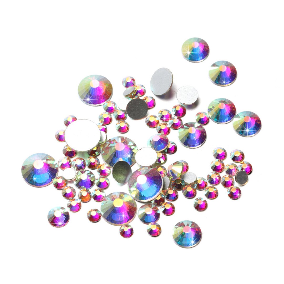 1.210mm AB Color Glitter Rhinestones Crystal Applique Non Hotfix Rhinestone for Nails