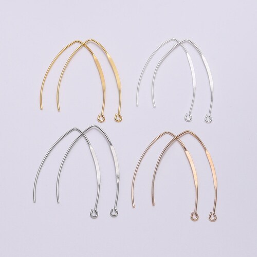 20pcs/lot Ear Wires Earrings Hooks Settings Base for Jewelry - Etsy