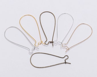 50 pcs/lot argent or Bronze français levier boucle d'oreille crochets fils d'oreille boucles d'oreilles résultats pour la fabrication de bijoux accessoires de bricolage fournitures