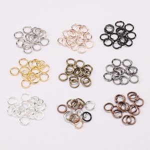 200pcs/lot 3 4 5 6 8 10mm Jump Rings Silver Split Rings Connectors For Diy Jewelry Finding Making Accessories Wholesale Supplies