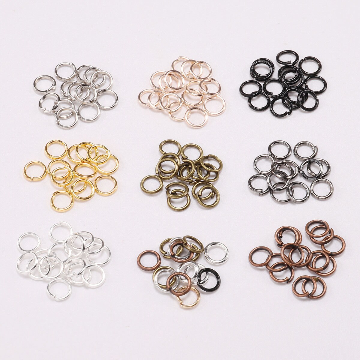 3-16mm Metal Open Jump Rings Split Rings Connectors For DIY Jewelry Making 3-16mm Metal Open Jump Rings Split Rings Connectors For DIY Jewelry Making
