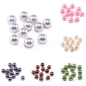 3 4 6 8 10 12 mm NO Hole White Bead ABS Imitation pearl Loose Pearls Beads For Jewelry Findings Making DIY Accessories Supplies