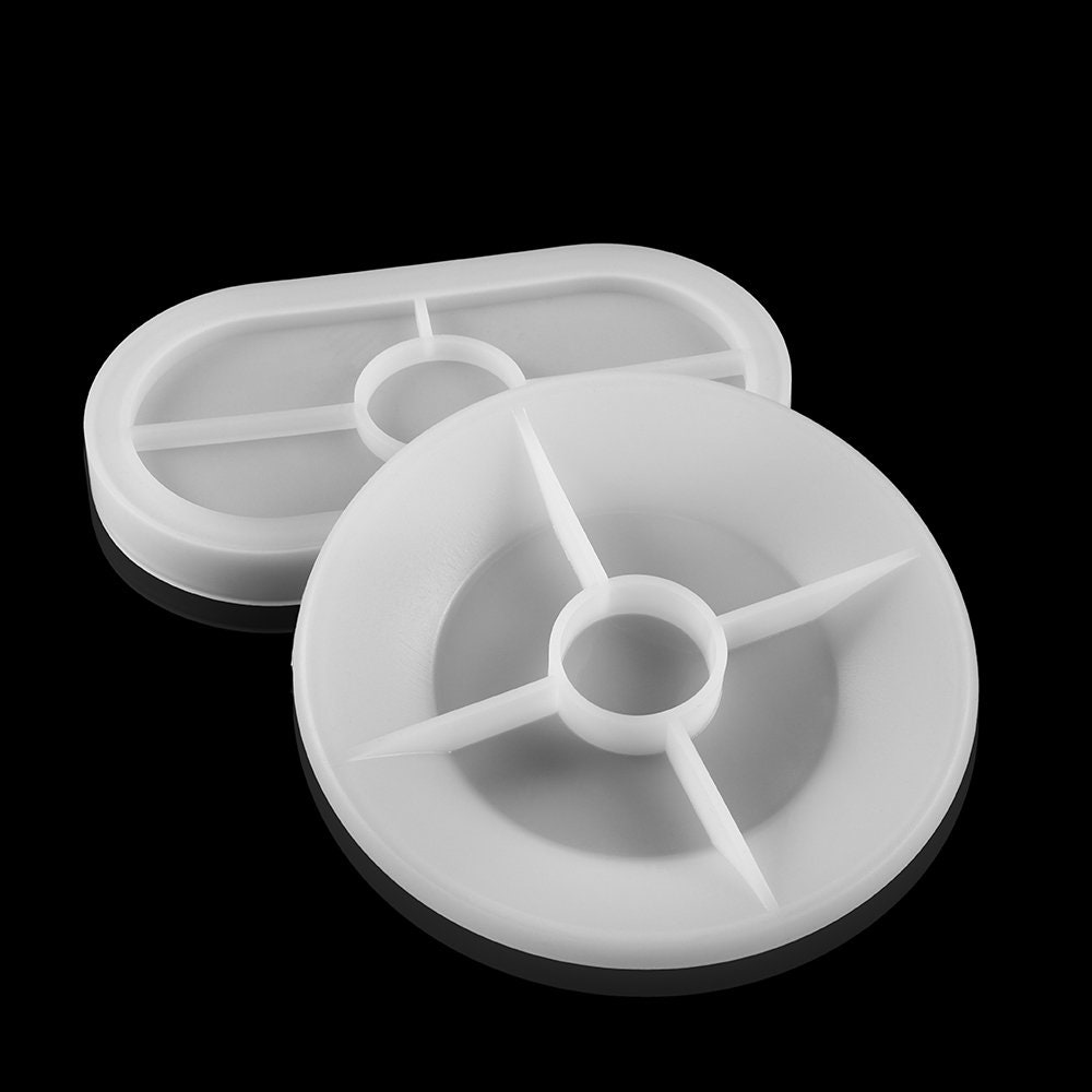 Crystal Round Oval Tray Silicone Mold UV Epoxy Resin Mould Etsy