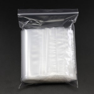 100Pcs/lot 57/68/710cm Bulk Thick Jewelry Packaging Zip Zipped Lock Reclosable Plastic Poly Clear Bags Supplies zdjęcie 10