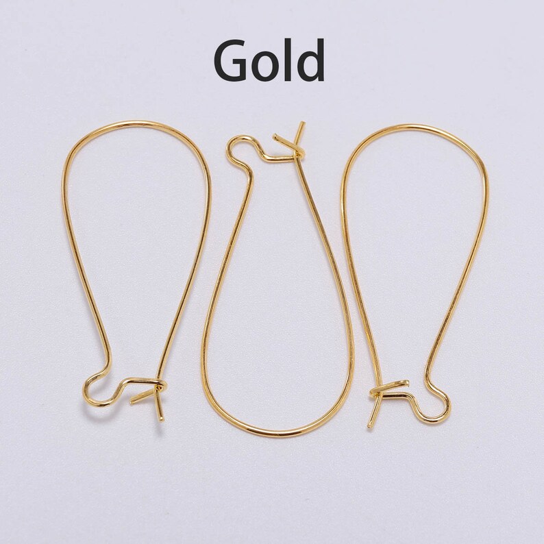 50pcs/lot Silver Gold Bronze French Lever Earring Hooks Ear Etsy