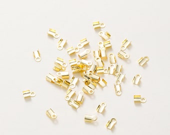 50 Uds. De pendientes de latón de Color dorado de 14K y 18K, Clip con orificio para colgar, accesorios de joyería DIY