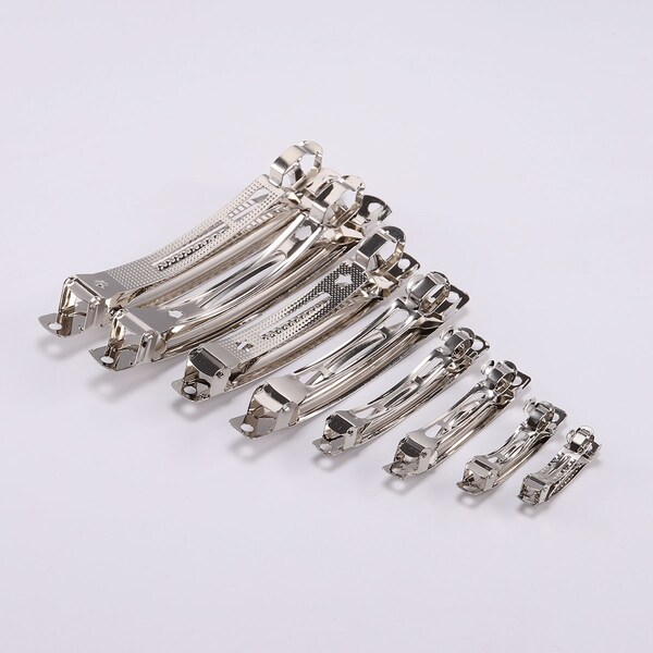 10pcs/lot Metal Spring Hair Clip Base Hair Clips Setting Blank supplies For Jewelry Making Findings DIY Hairpins Accessories