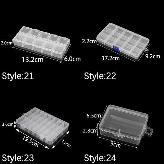 13 Grid Adjustable Electronic Components Project Storage Assortment Box Bead  Organizer Jewelry Box Plastic Storage Case