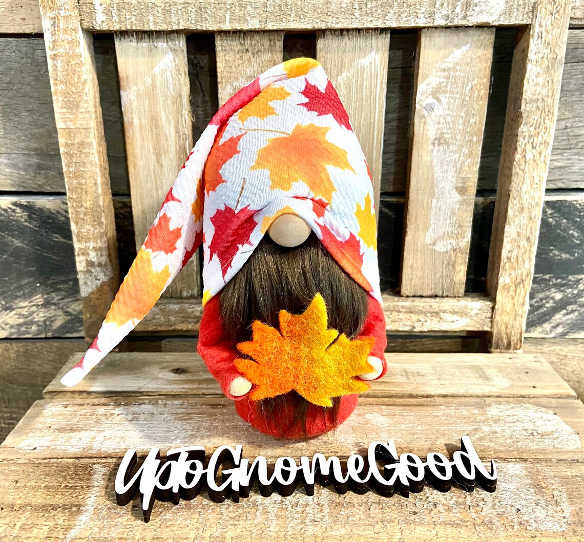 Fall Leaves Gnome/Fall Gnome/Leaf Gnome Etsy