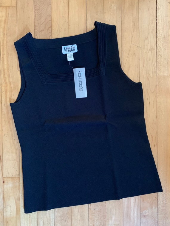 Vintage 90s Chico’s square neck tank NWT