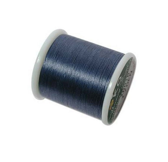 KO Beading Thread Denim Blue 100% Nylon Pre-waxed 55 Yard Spool -   Canada