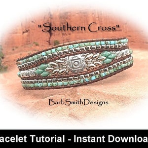 Bracelet Tutorial for the "Southern Cross" Bracelet-Intermediate Skill-Includes "Barb's Basics" Tutorial-Instant PDF Download