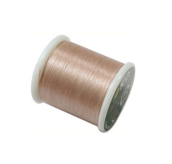 KO Beading Thread - Natural - 100% Nylon - Pre-Waxed - 55 Yard Spool