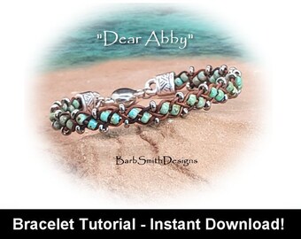 Bracelet Tutorial for the "Dear Abby" Bracelet-Beginner/Intermediate Skill Level-Instant Digital Download