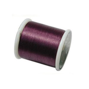 KO Beading Thread - Purple - 100% Nylon - Pre-Waxed - 55 Yard Spool