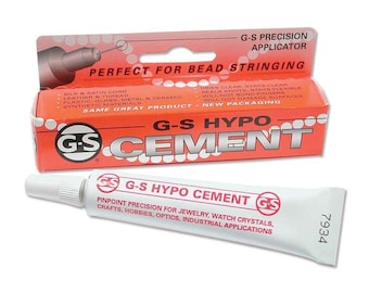 G-S Hypo Cement Jewelers Hobby Adhesive Crafting Glue 1/3 oz. Tube