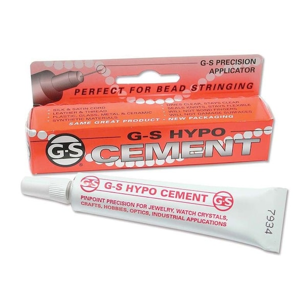 G-S Hypo Cement Jewelers Hobby Adhesive Crafting Glue 1/3 oz. Tube
