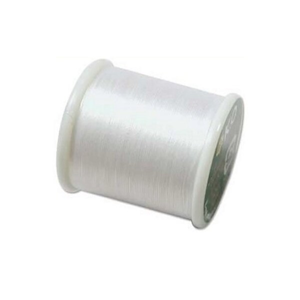 KO Beading Thread - White - 100% Nylon - Pre-Waxed - 55 Yard Spool