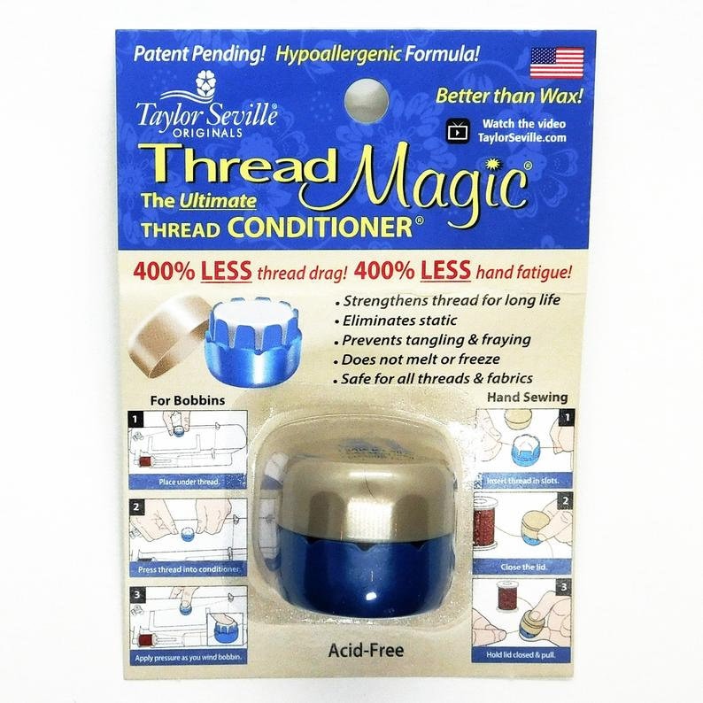 Thread Magic Conditioner with Built-in Thread Cutter - Stitched Modern