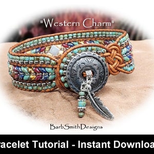 Bracelet Tutorial for the "Western Charm" Bracelet-Intermediate/Advanced-Includes Supplemental Basics Tutorial-Instant Digital Download PDF
