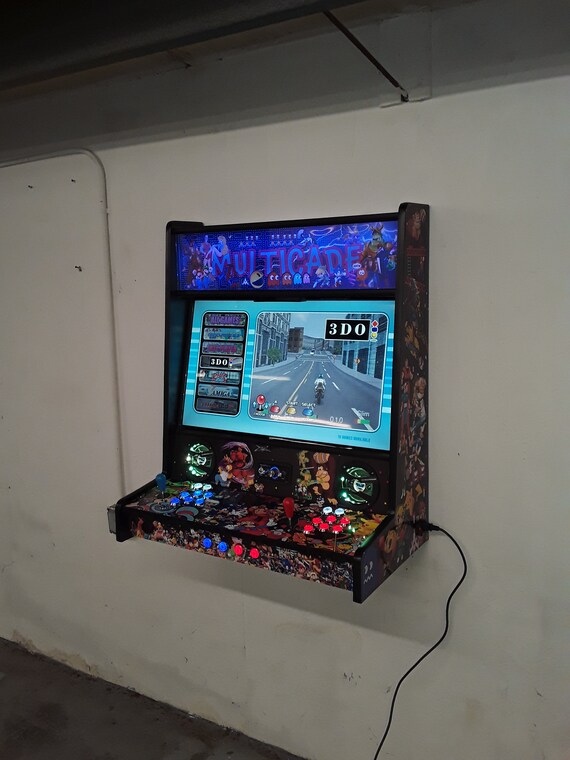 Wall mounted arcade machine 2 player fully assembled Etsy