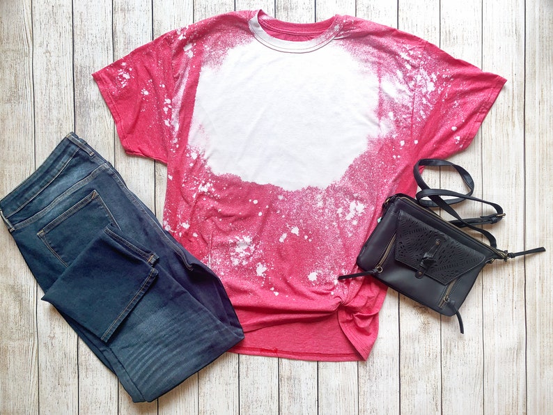 Adult Unisex Blank Bleach TShirt Etsy