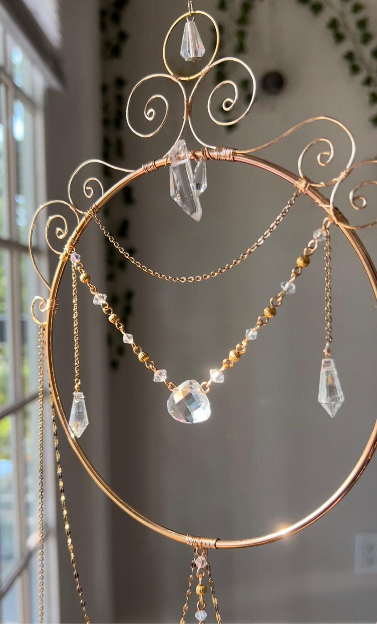 Sun Catcher Crystal Suncatcher Energy Portal Love Spell Etsy