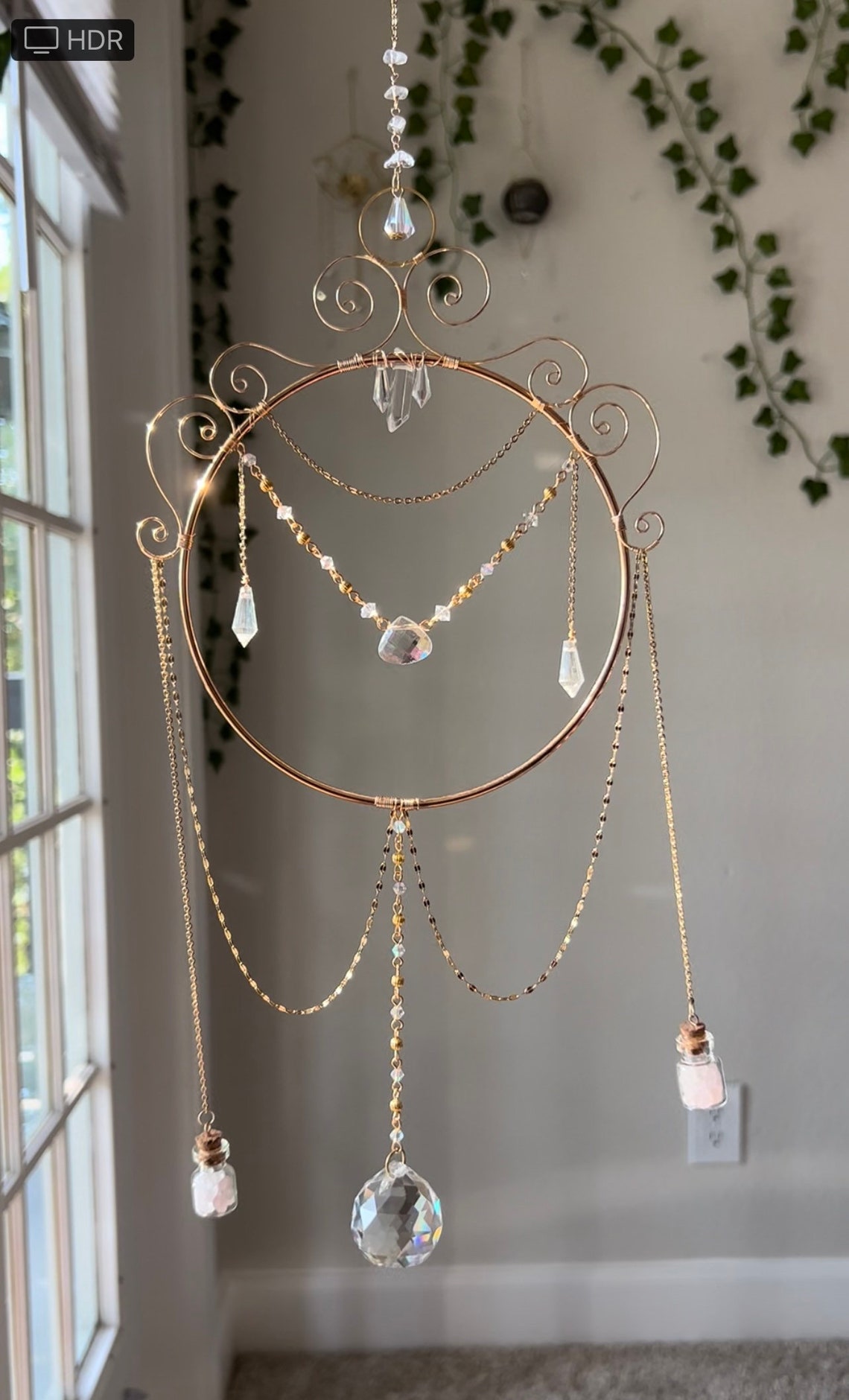 Sun Catcher Crystal Suncatcher Energy Portal Love Spell Etsy