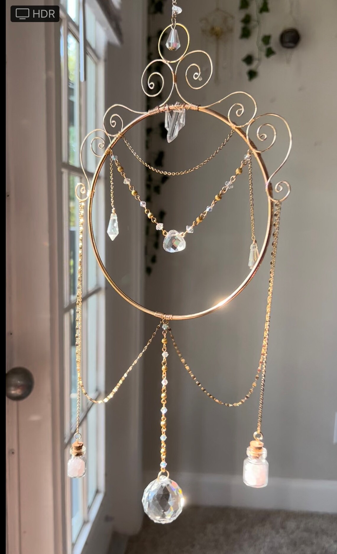 Sun Catcher Crystal Suncatcher Energy Portal Love Spell Etsy