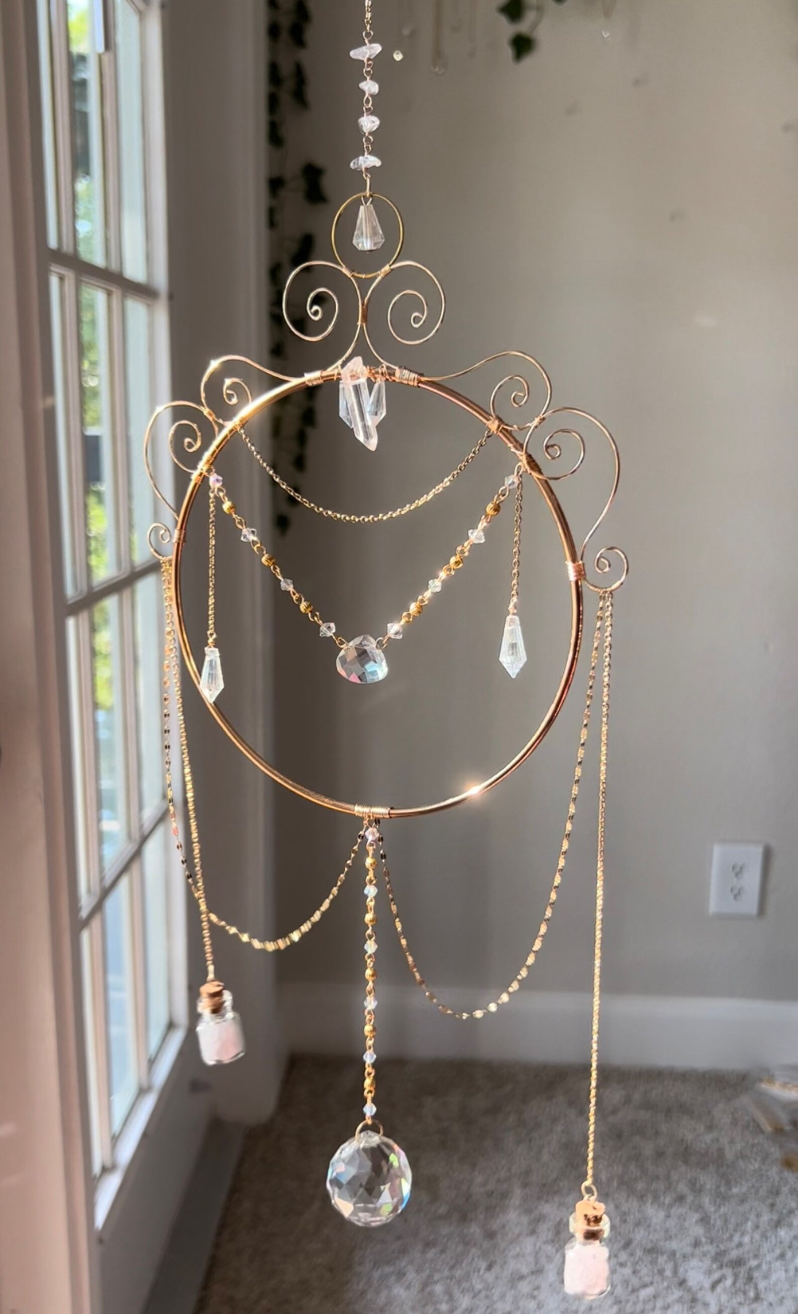 Sun Catcher Crystal Suncatcher Energy Portal Love Spell Etsy