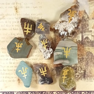 Poseidon - Neptune Alter or Pocket Stone -- Ready to Ship! -- Listing 1