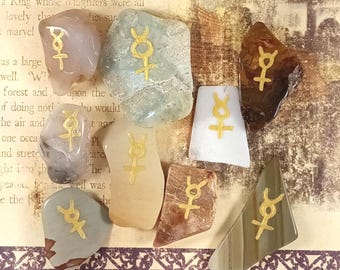 Hermes - Mercury Alter or Pocket Stone -- Ready to Ship! -- Listing 2