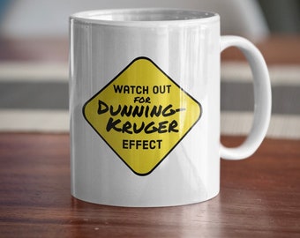 SCIENCE GIFT Mug Dunning-kruger Effect 