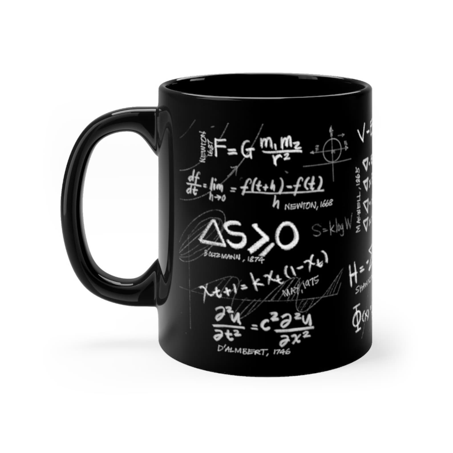 Math Science Coffee Mug MATH EQUATIONS That Changed Theworld Etsy